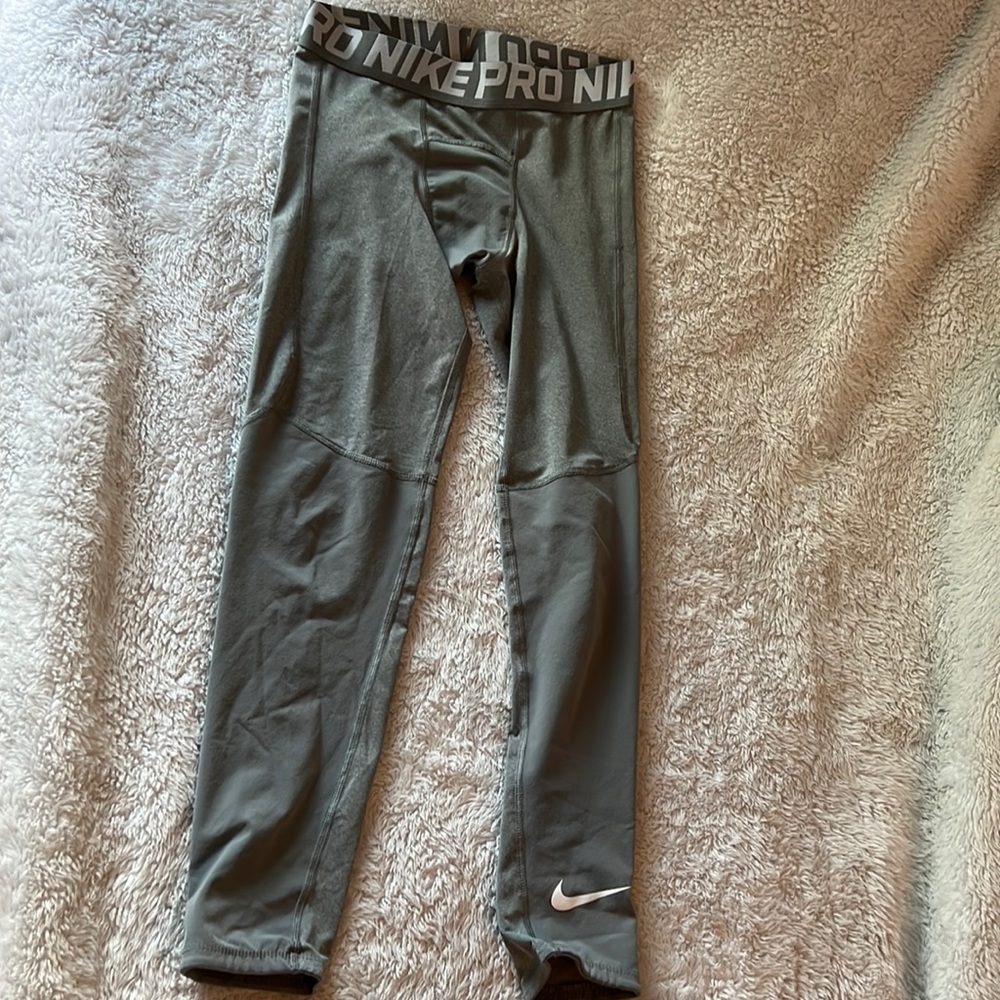 Nike Pro boys tights - gray